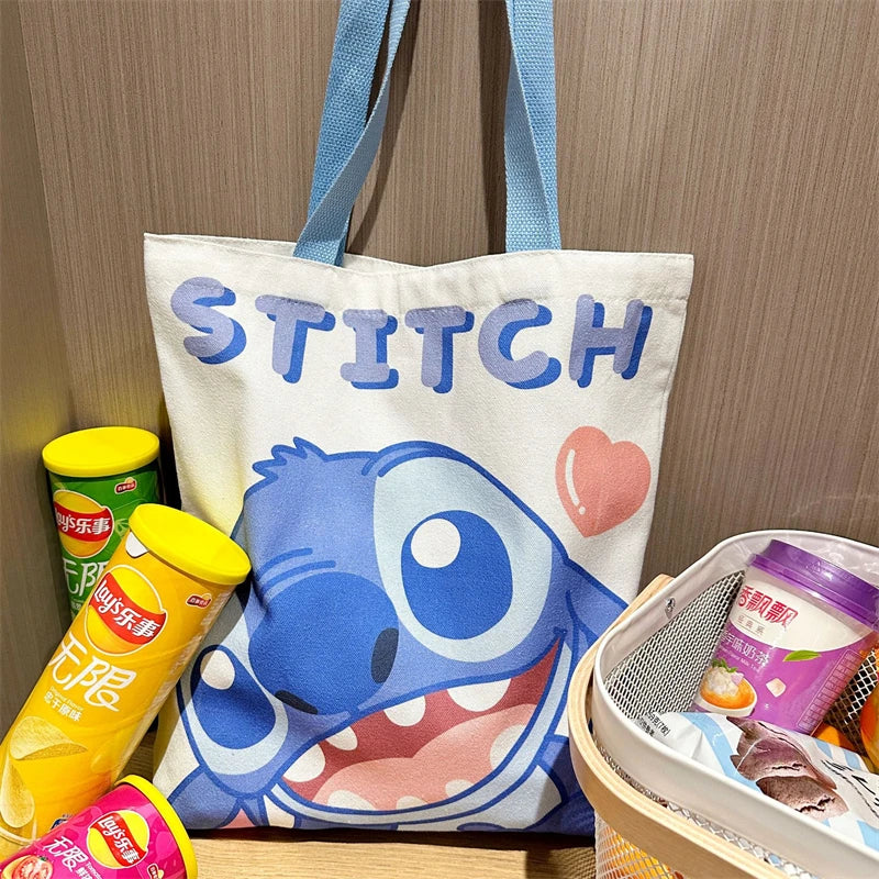 Disney Stitch Cartoon Tote Bag