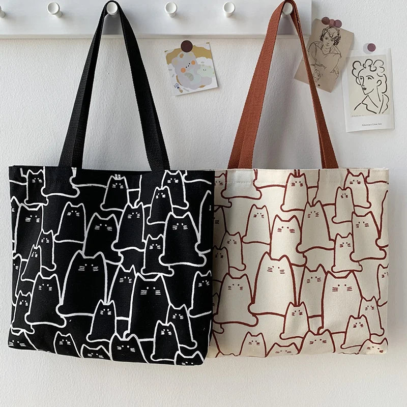 Kitten Lover Canvas Tote Bag