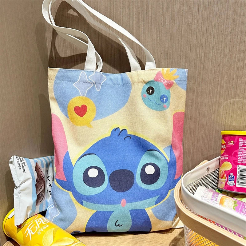 Disney Stitch Cartoon Tote Bag