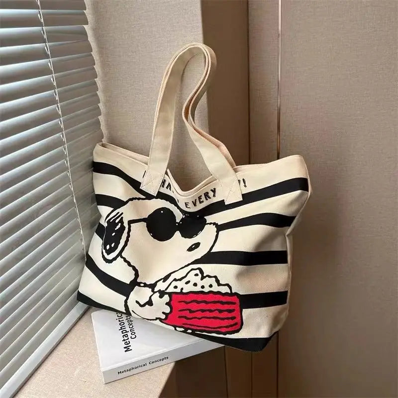Minnie Mouse Snoopy Cartoon Shoulder Tote Bag