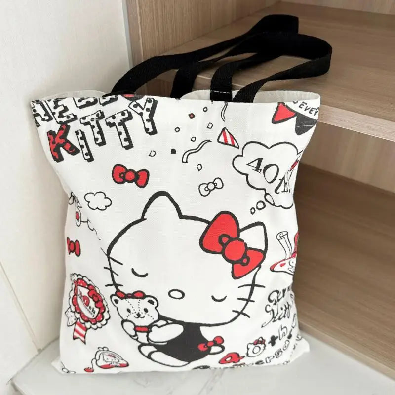 Hello Kitty Canvas Tote Bag
