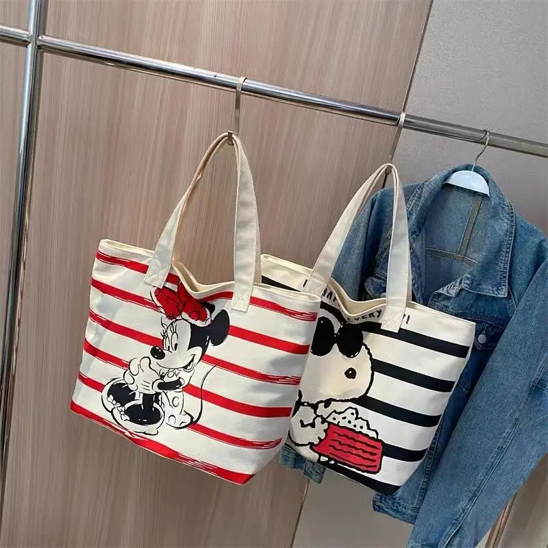 Minnie Mouse Snoopy Cartoon Shoulder Tote Bag