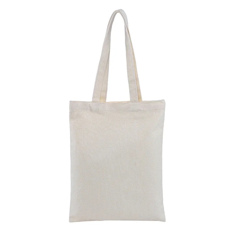 Large Capacity Black and White Canvas Shoulder Tote Bag
