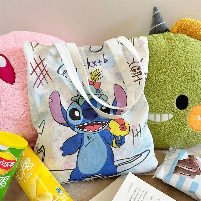 Disney Stitch Cartoon Tote Bag