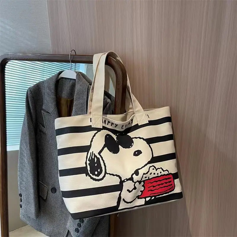 Minnie Mouse Snoopy Cartoon Shoulder Tote Bag