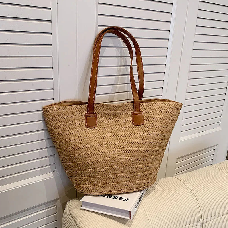 Stylish Straw Shoulder Bag