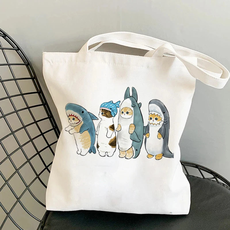 Kawaii Cats Manga Tote Bag