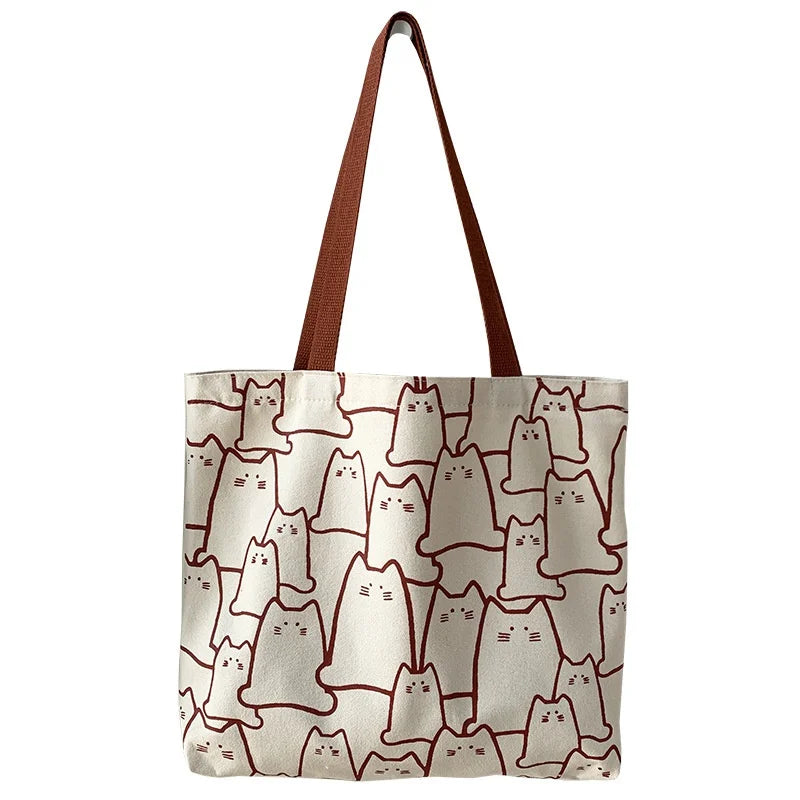 Kitten Lover Canvas Tote Bag