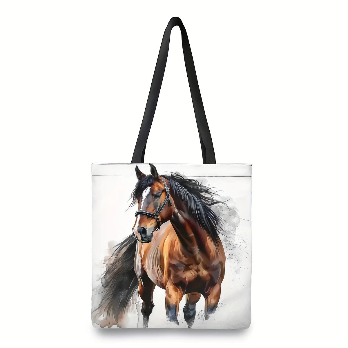 Dynamic Horse Print Tote Bag