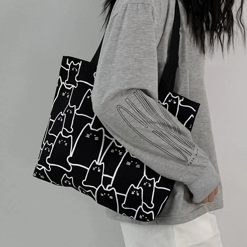 Kitten Lover Canvas Tote Bag