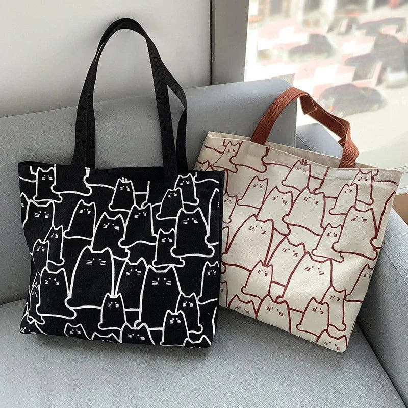 Kitten Lover Canvas Tote Bag