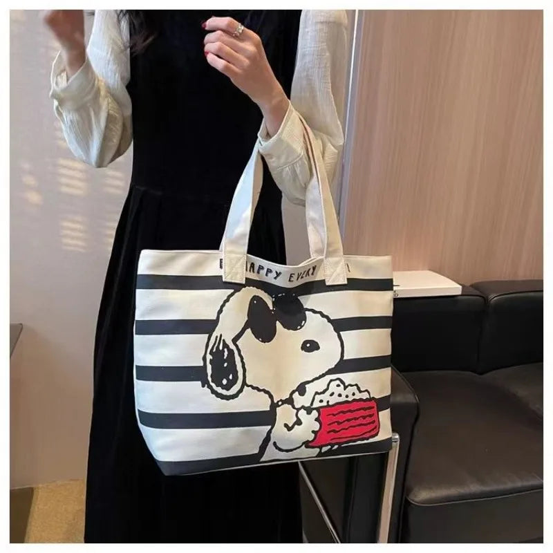 Minnie Mouse Snoopy Cartoon Shoulder Tote Bag