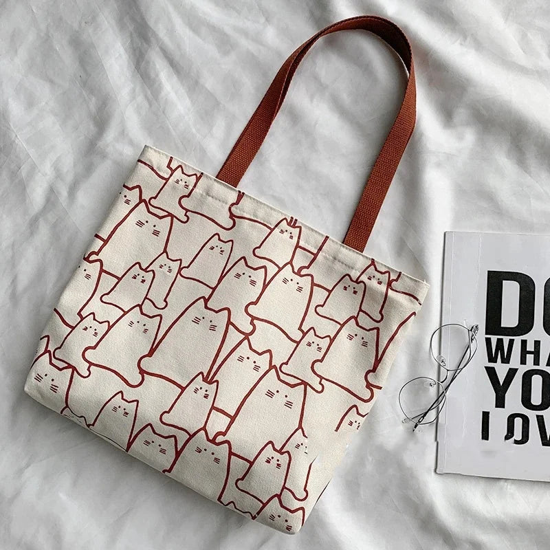 Kitten Lover Canvas Tote Bag