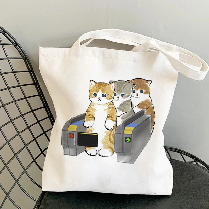 Kawaii Cats Manga Tote Bag