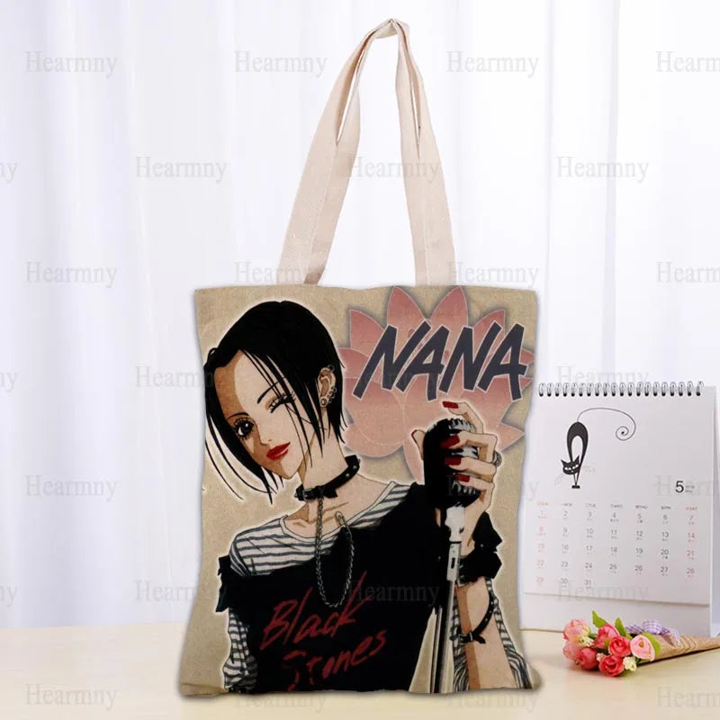 Nice Nana Anime Girl Cotton Tote Bag