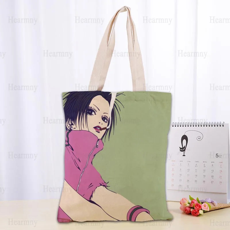 Nice Nana Anime Girl Cotton Tote Bag