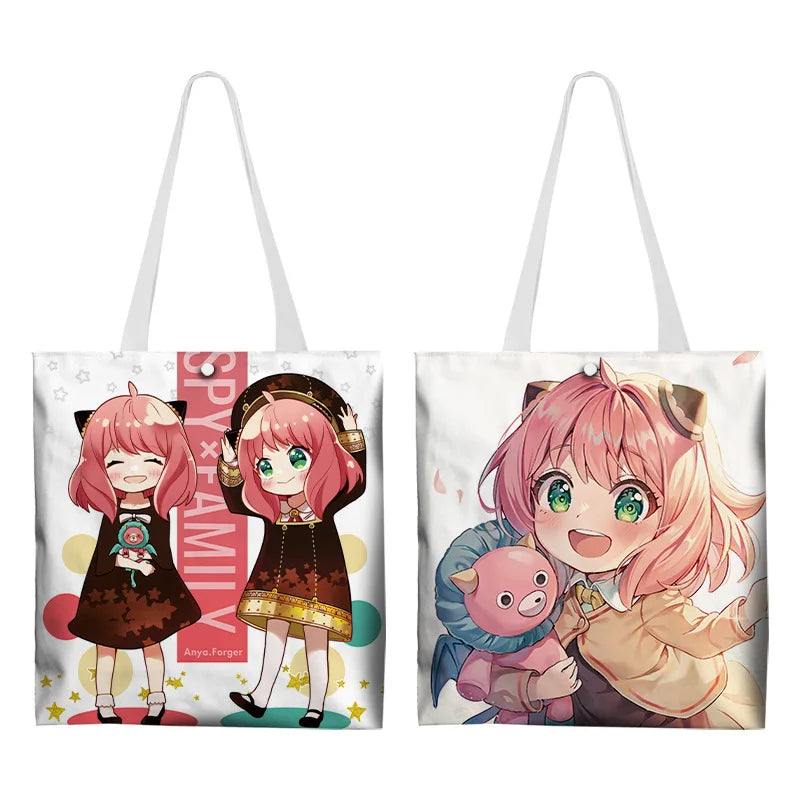 Anya Forger Colorful Canvas Tote Bag