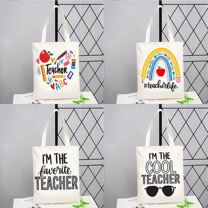 Teacher Love Inspire Canvas Tote Bag