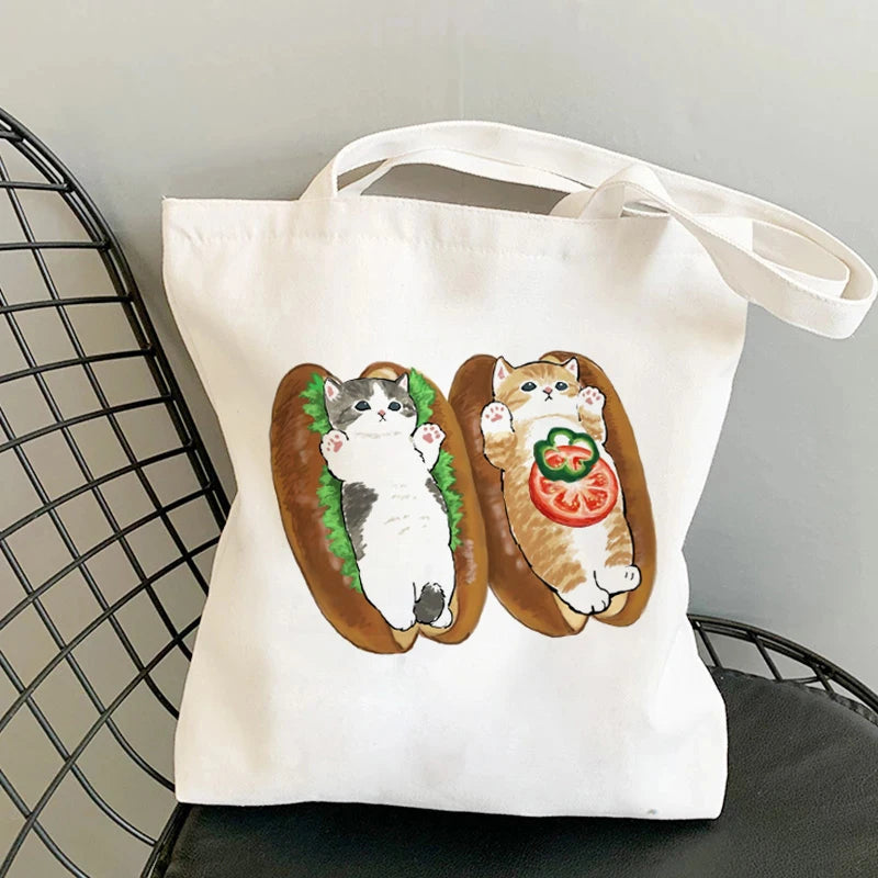 Kawaii Cats Manga Tote Bag