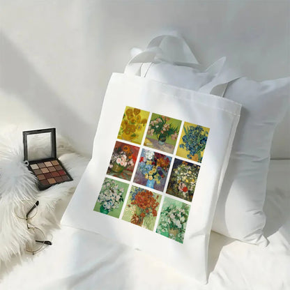 Vincent Van Gogh Lightweight Reusable Linen Tote Bag