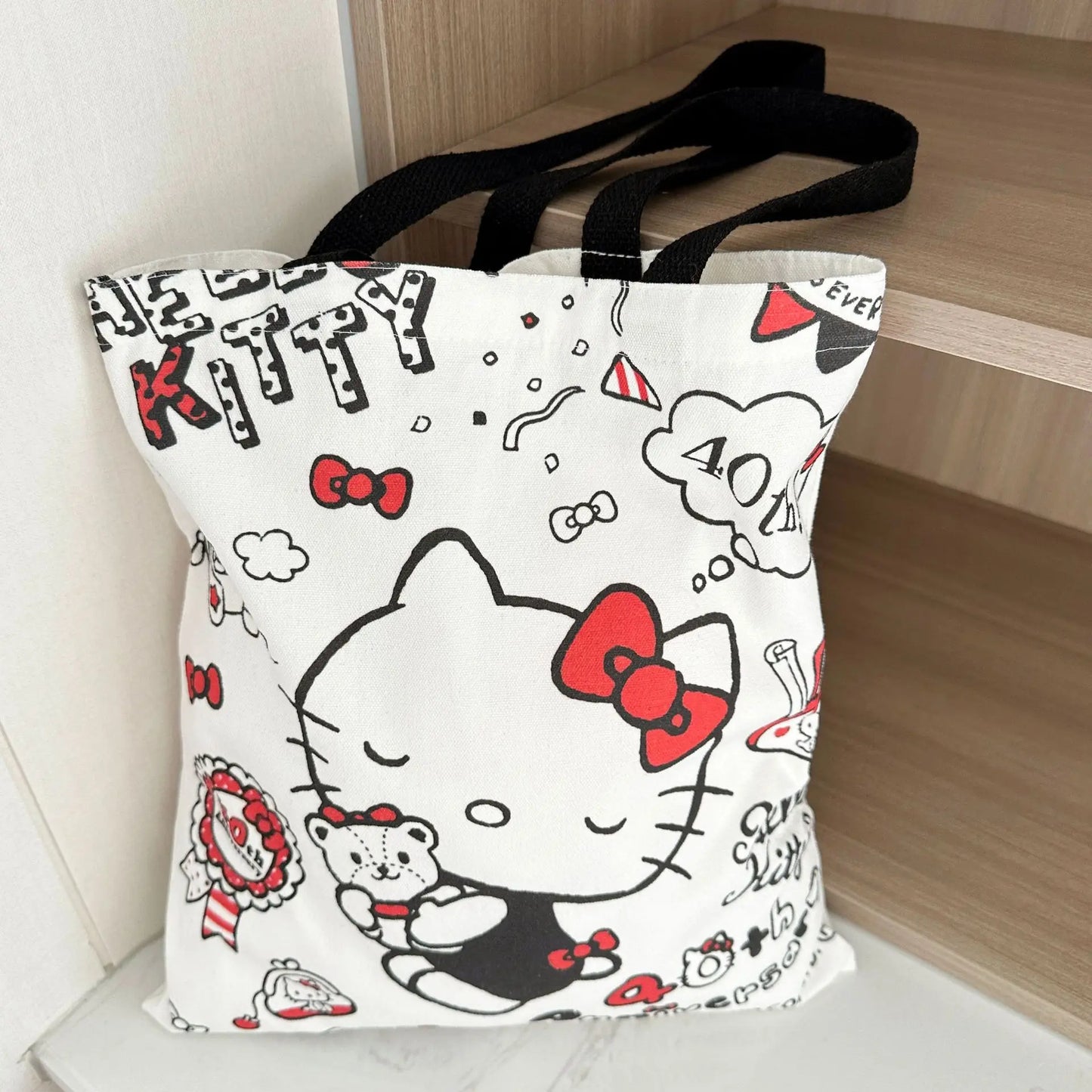 Hello Kitty Canvas Tote Bag