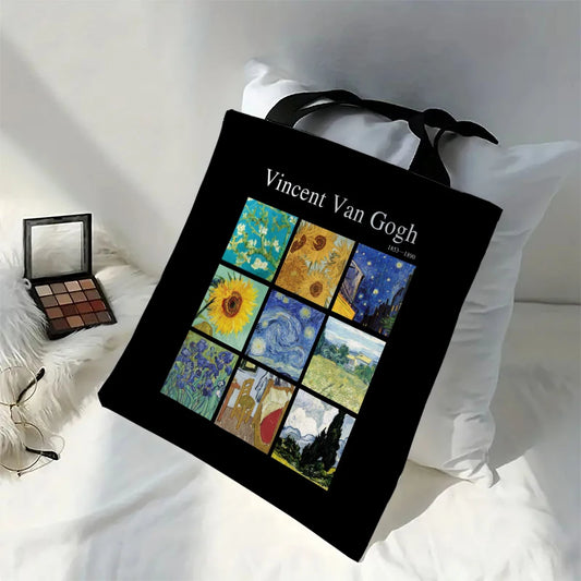 Vincent Van Gogh Lightweight Reusable Linen Tote Bag