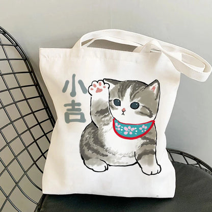 Kawaii Cats Manga Tote Bag