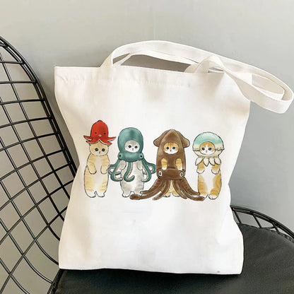 Kawaii Cats Manga Tote Bag