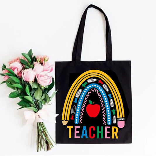 Teacher Love Inspire Canvas Tote Bag
