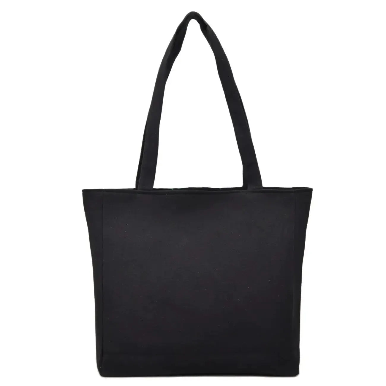 Flower Embroidery Canvas Tote Bag