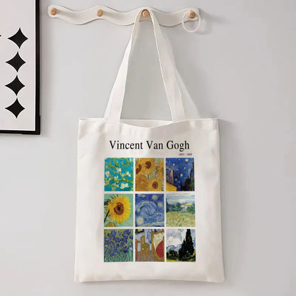 Vincent Van Gogh Lightweight Reusable Linen Tote Bag