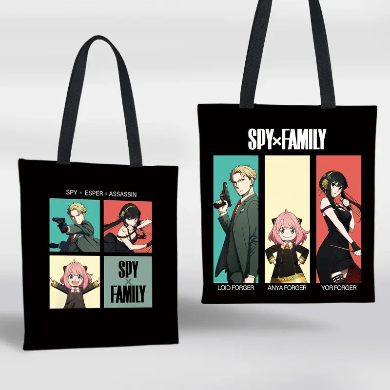 Anya Forger Colorful Canvas Tote Bag