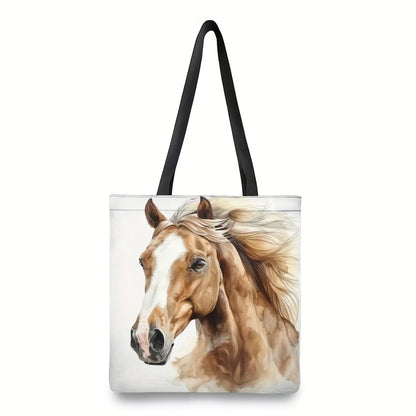 Dynamic Horse Print Tote Bag
