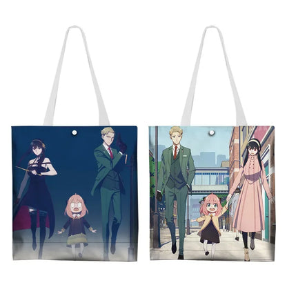 Anya Forger Colorful Canvas Tote Bag