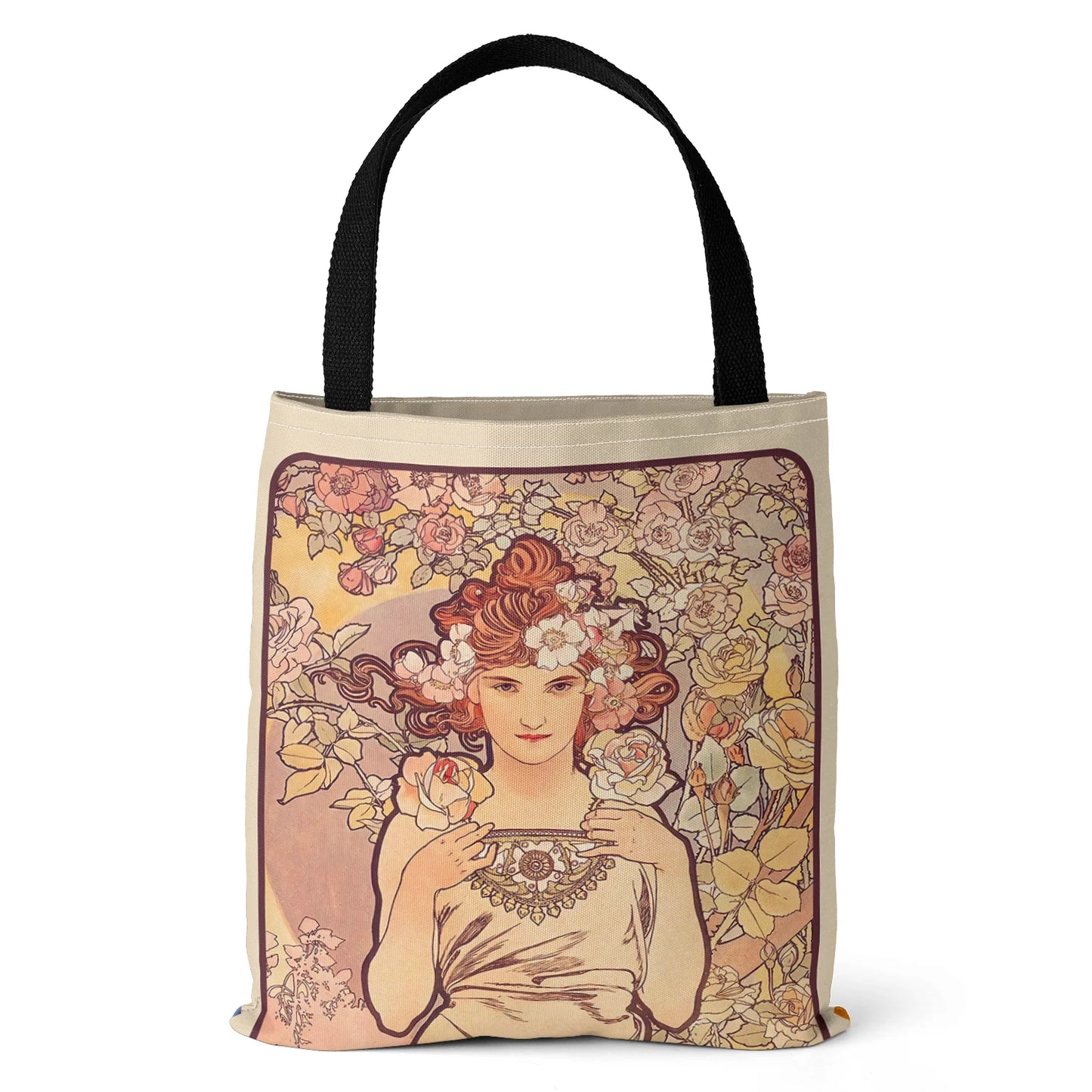 Mucha Series Digital Print Tote