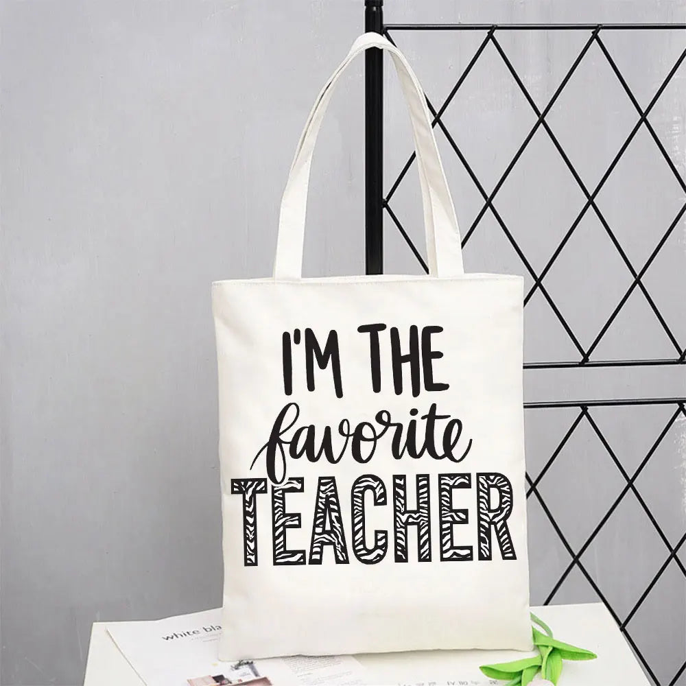 Teacher Love Inspire Canvas Tote Bag