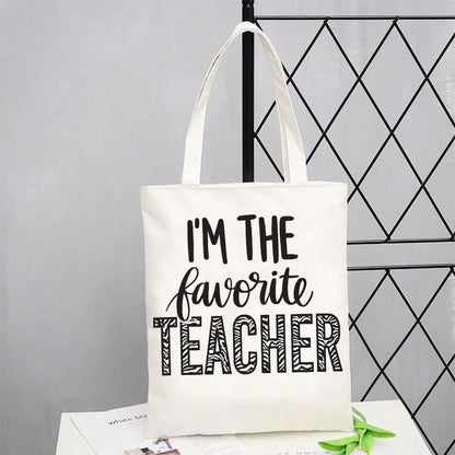 Teacher Love Inspire Canvas Tote Bag