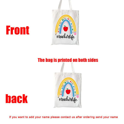Teacher Love Inspire Canvas Tote Bag