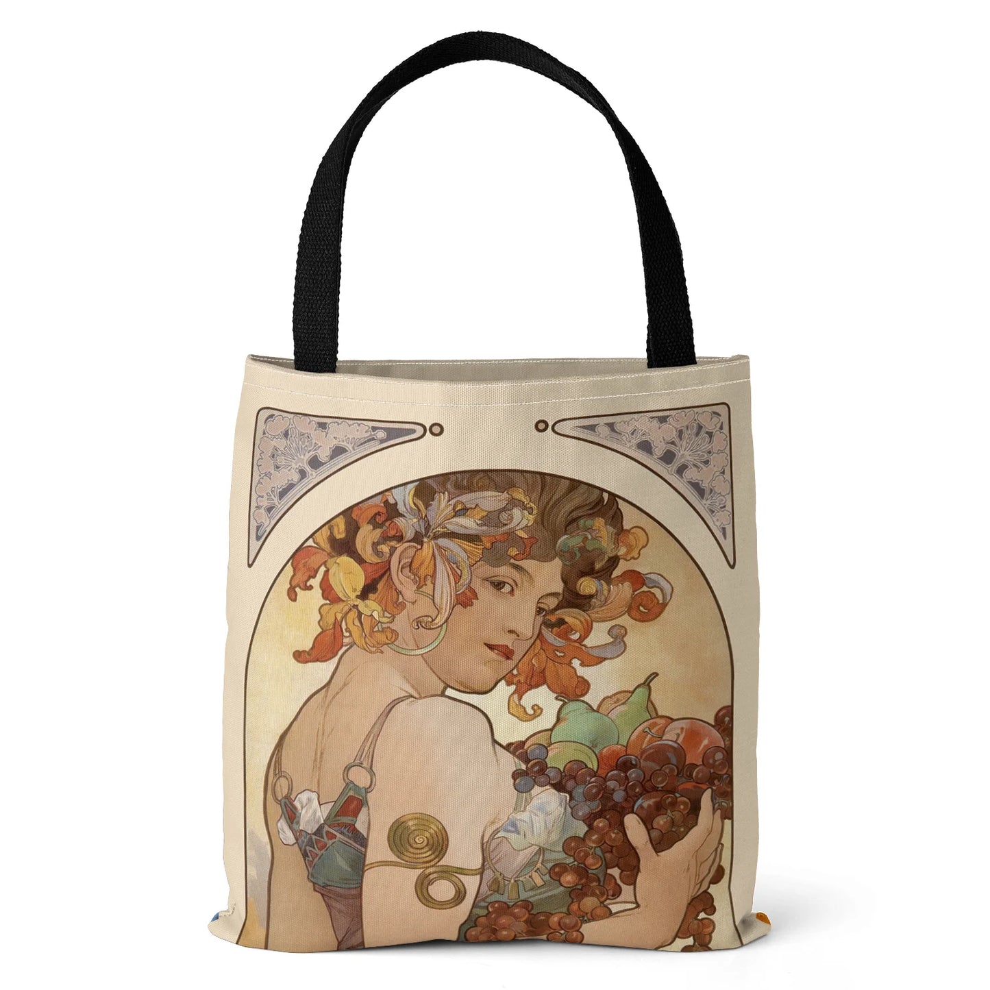 Mucha Series Digital Print Tote
