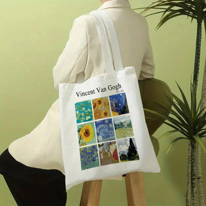 Vincent Van Gogh Lightweight Reusable Linen Tote Bag