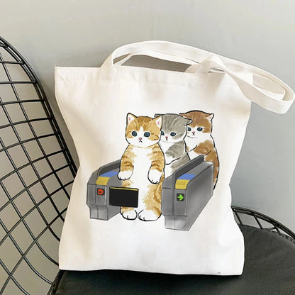 Kawaii Cats Manga Tote Bag