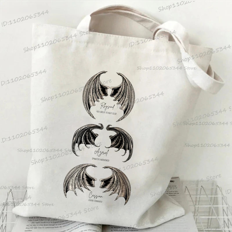 Fourth Wing Women Canvas Tote Bag