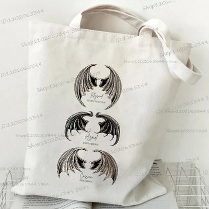 Fourth Wing Women Canvas Tote Bag