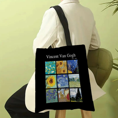 Vincent Van Gogh Lightweight Reusable Linen Tote Bag