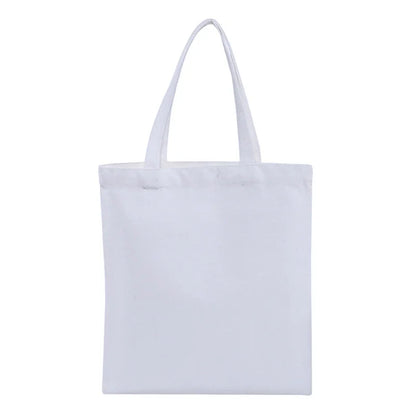 Large Capacity Black and White Canvas Shoulder Tote Bag