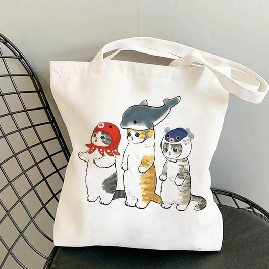 Kawaii Cats Manga Tote Bag