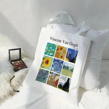 Vincent Van Gogh Lightweight Reusable Linen Tote Bag