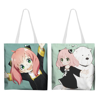 Anya Forger Colorful Canvas Tote Bag