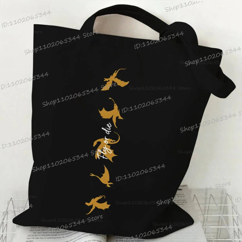 Fourth Wing Women Canvas Tote Bag