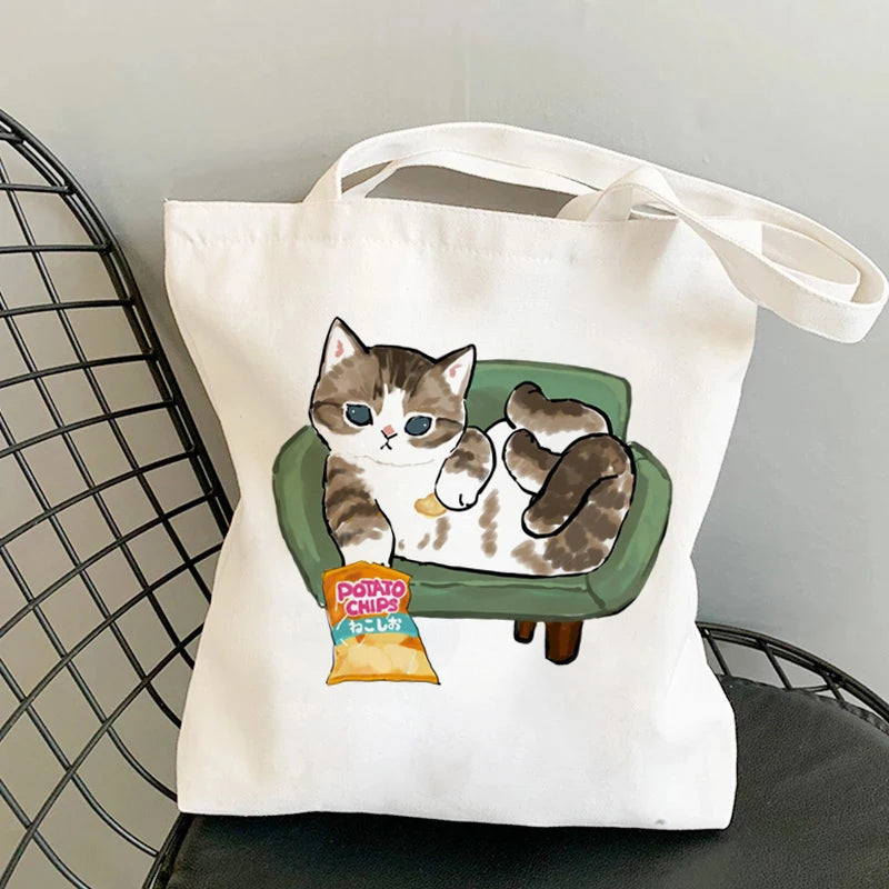 Kawaii Cats Manga Tote Bag